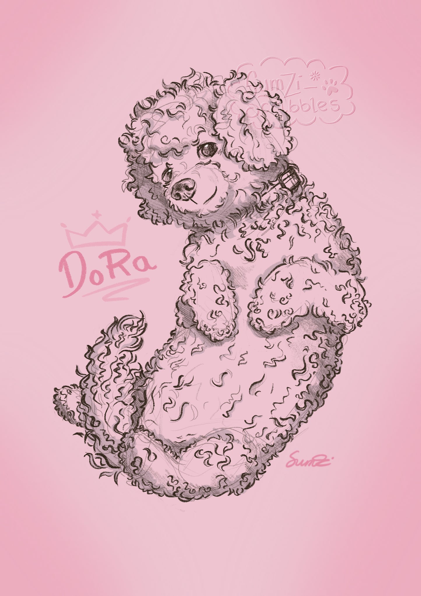 Custom Pet Portrait — Stylised Digital Illustration