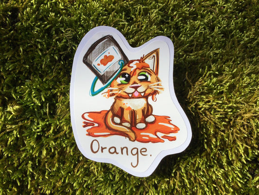 Orange - Vinyl sticker